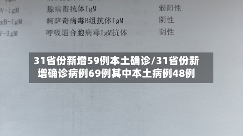 31省份新增59例本土确诊/31省份新增确诊病例69例其中本土病例48例-第2张图片