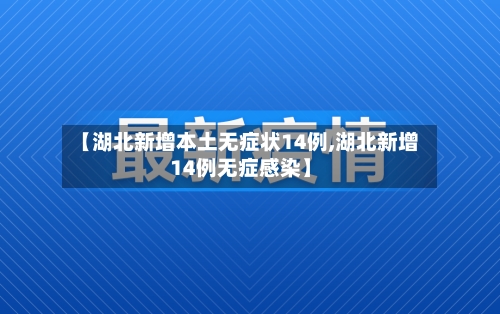 【湖北新增本土无症状14例,湖北新增14例无症感染】-第1张图片