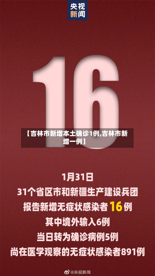 【吉林市新增本土确诊1例,吉林市新增一例】-第2张图片
