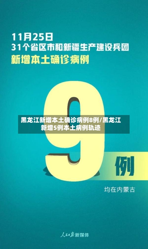 黑龙江新增本土确诊病例8例/黑龙江新增5例本土病例轨迹