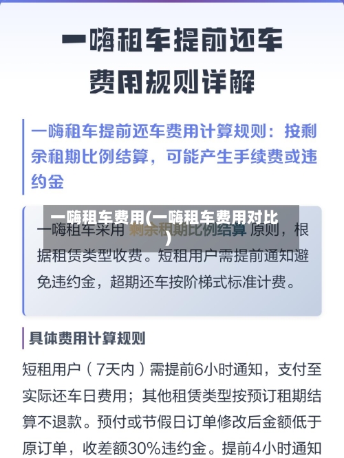 一嗨租车费用(一嗨租车费用对比)-第2张图片