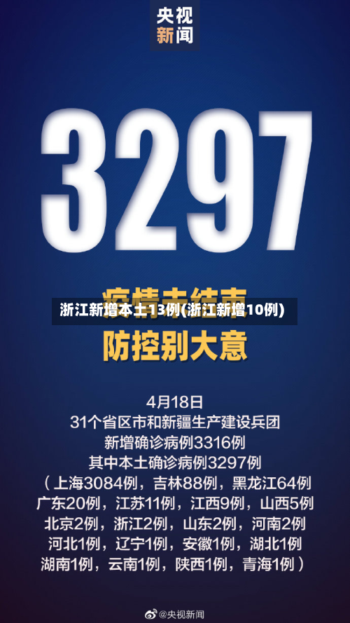浙江新增本土13例(浙江新增10例)