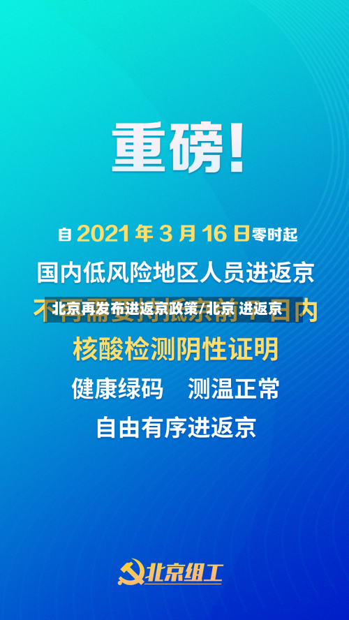 北京再发布进返京政策/北京 进返京-第3张图片