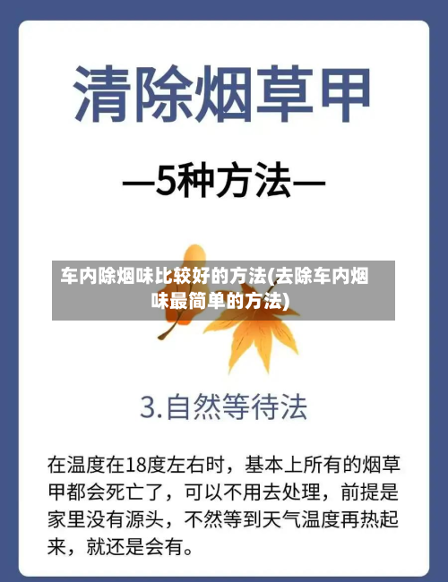 车内除烟味比较好的方法(去除车内烟味最简单的方法)