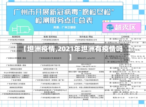 【坦洲疫情,2021年坦洲有疫情吗】