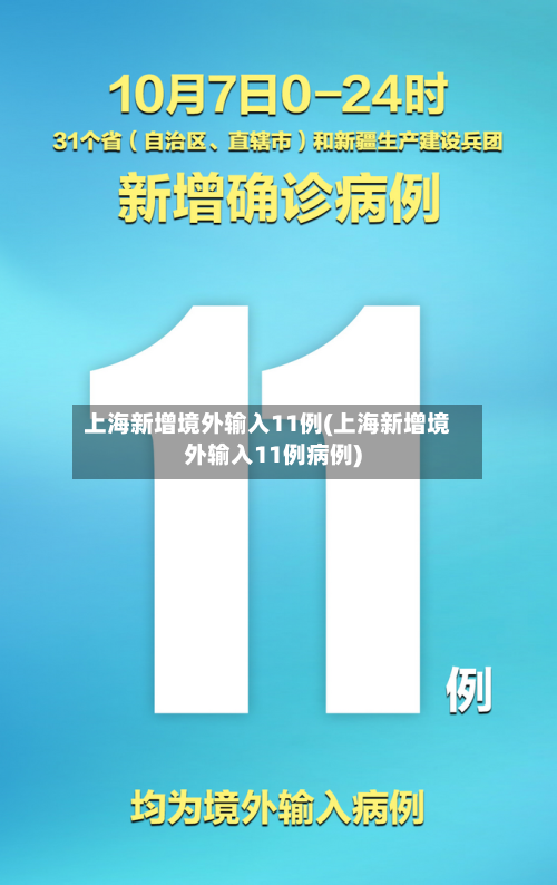 上海新增境外输入11例(上海新增境外输入11例病例)