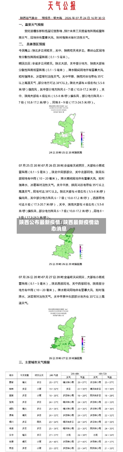 陕西公布最新疫情/陕西最新疫情动态消息