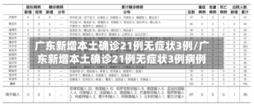 广东新增本土确诊21例无症状3例/广东新增本土确诊21例无症状3例病例-第2张图片