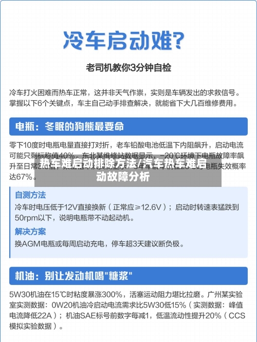 热车难启动排除方法/汽车热车难启动故障分析-第2张图片