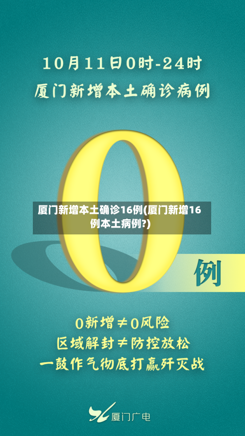 厦门新增本土确诊16例(厦门新增16例本土病例?)-第3张图片