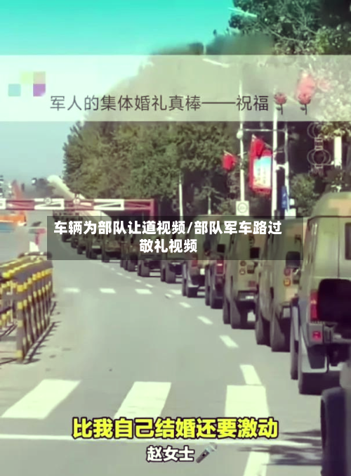 车辆为部队让道视频/部队军车路过敬礼视频-第2张图片