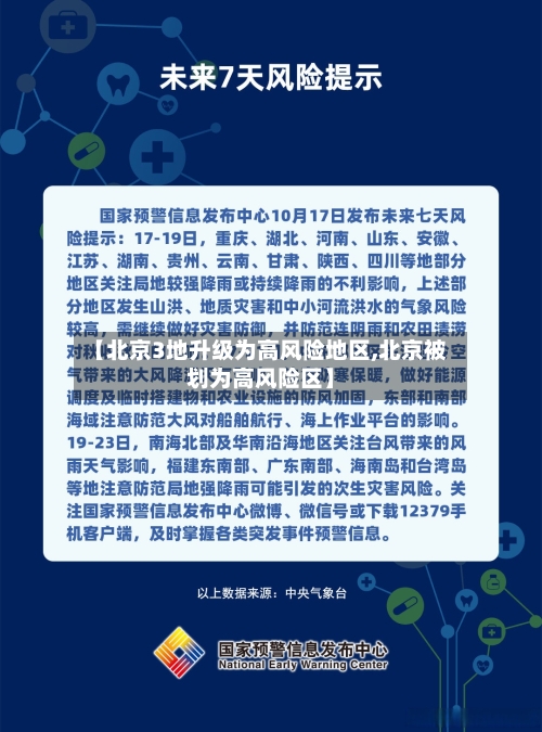 【北京3地升级为高风险地区,北京被划为高风险区】
