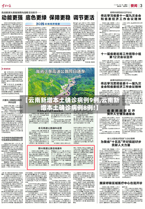 【云南新增本土确诊病例9例,云南新增本土确诊病例8例!】-第3张图片
