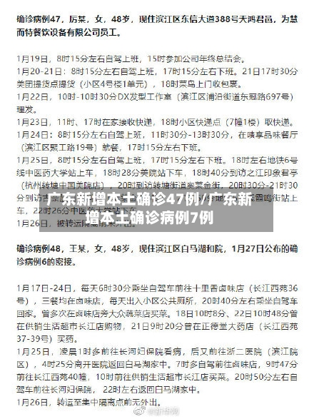 广东新增本土确诊47例/广东新增本土确诊病例7例-第1张图片
