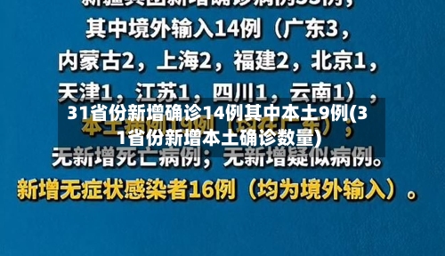 31省份新增确诊14例其中本土9例(31省份新增本土确诊数量)