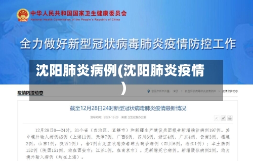 沈阳肺炎病例(沈阳肺炎疫情)