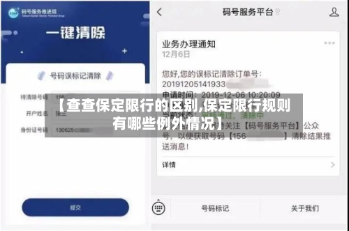 【查查保定限行的区别,保定限行规则有哪些例外情况】