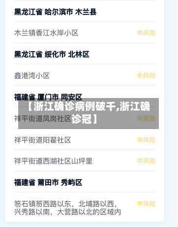 【浙江确诊病例破千,浙江确诊冠】-第3张图片