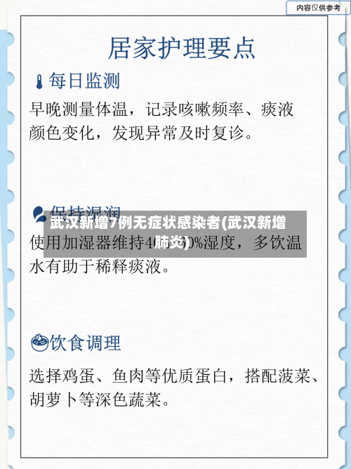 武汉新增7例无症状感染者(武汉新增肺炎)