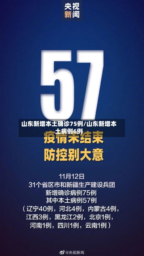 山东新增本土确诊75例/山东新增本土病例6例