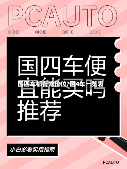国四车都有啥价位/国4车一览表-第2张图片