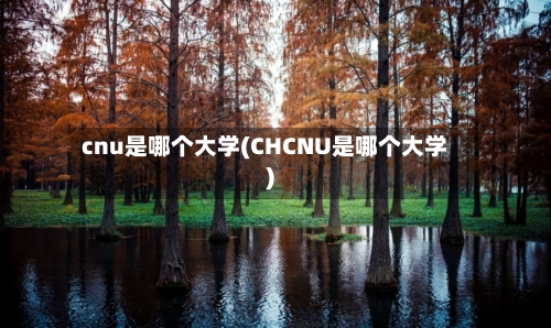 cnu是哪个大学(CHCNU是哪个大学)