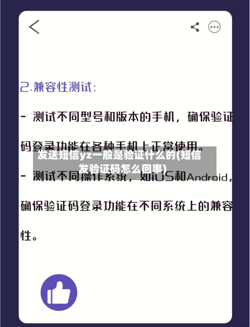 发送短信yz一般是验证什么的(短信发验证码怎么回事)-第2张图片