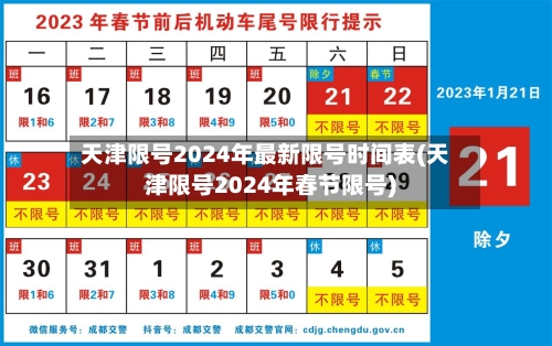 天津限号2024年最新限号时间表(天津限号2024年春节限号)-第3张图片