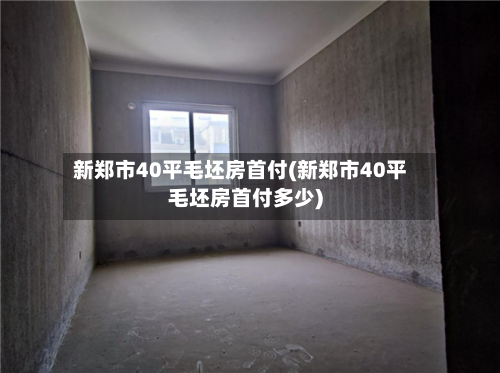 新郑市40平毛坯房首付(新郑市40平毛坯房首付多少)