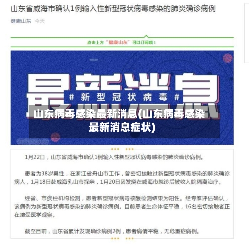 山东病毒感染最新消息(山东病毒感染最新消息症状)-第3张图片