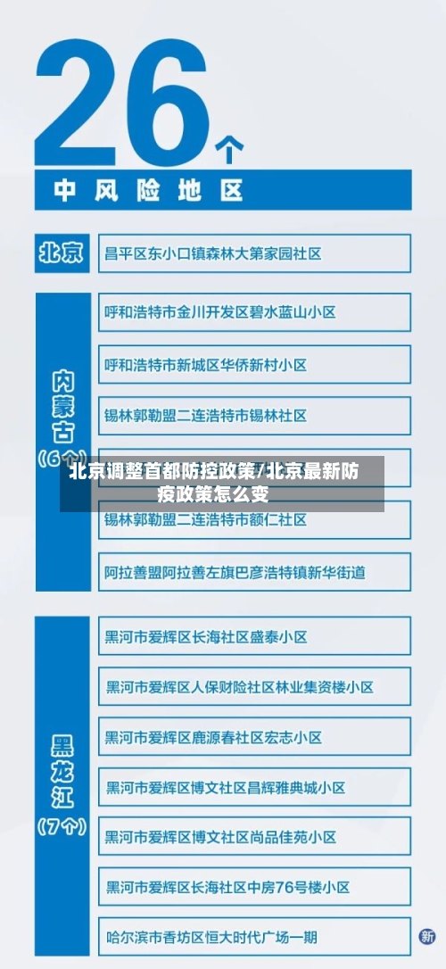 北京调整首都防控政策/北京最新防疫政策怎么变-第2张图片
