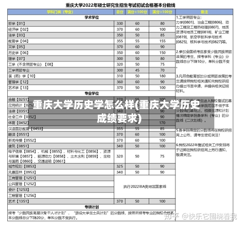 重庆大学历史学怎么样(重庆大学历史成绩要求)-第2张图片