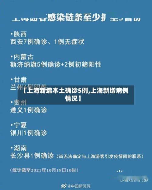 【上海新增本土确诊5例,上海新增病例情况】-第1张图片