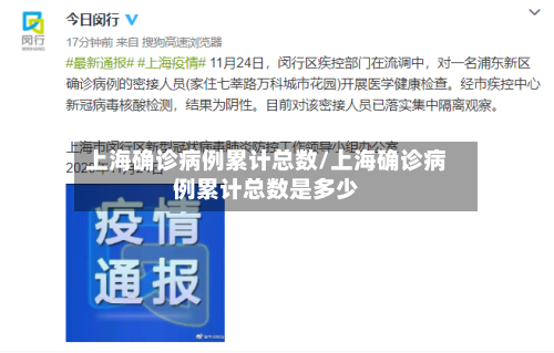 上海确诊病例累计总数/上海确诊病例累计总数是多少-第2张图片