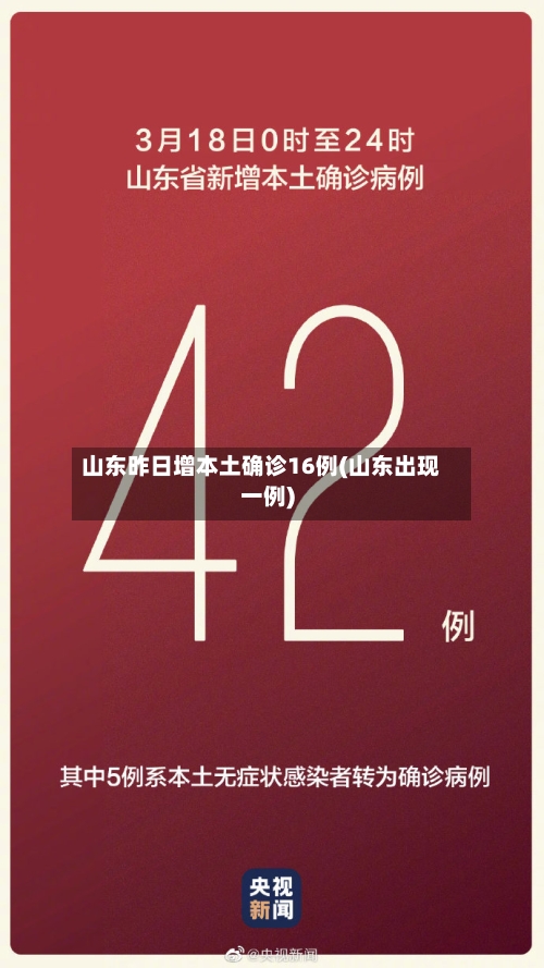 山东昨日增本土确诊16例(山东出现一例)