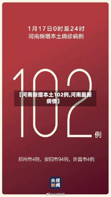 【河南新增本土102例,河南最新病情】