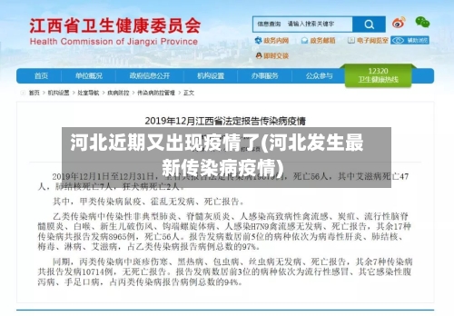 河北近期又出现疫情了(河北发生最新传染病疫情)
