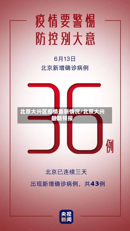 北京大兴区疫情最新情况/北京大兴最新预报