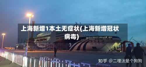 上海新增1本土无症状(上海新增冠状病毒)-第2张图片
