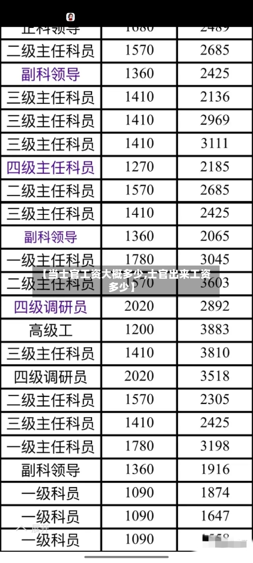 【当士官工资大概多少,士官出来工资多少】-第1张图片