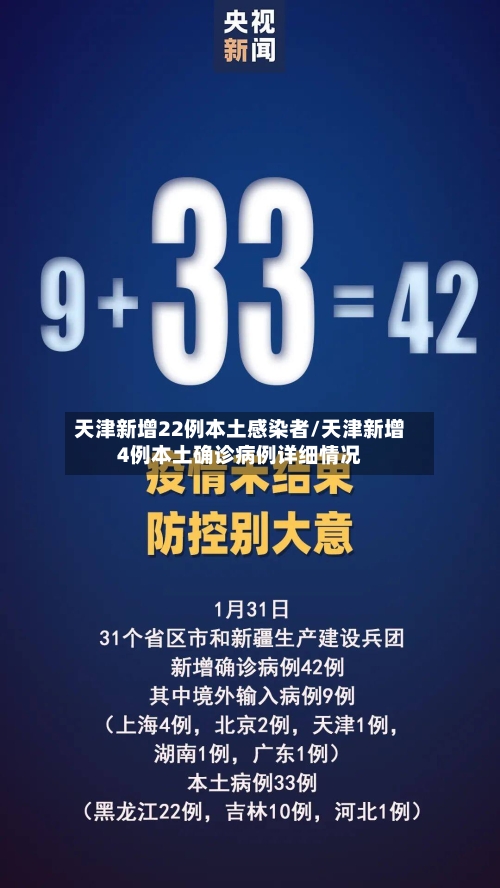 天津新增22例本土感染者/天津新增4例本土确诊病例详细情况