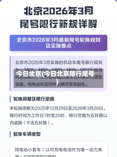 今日北京(今日北京限行尾号)