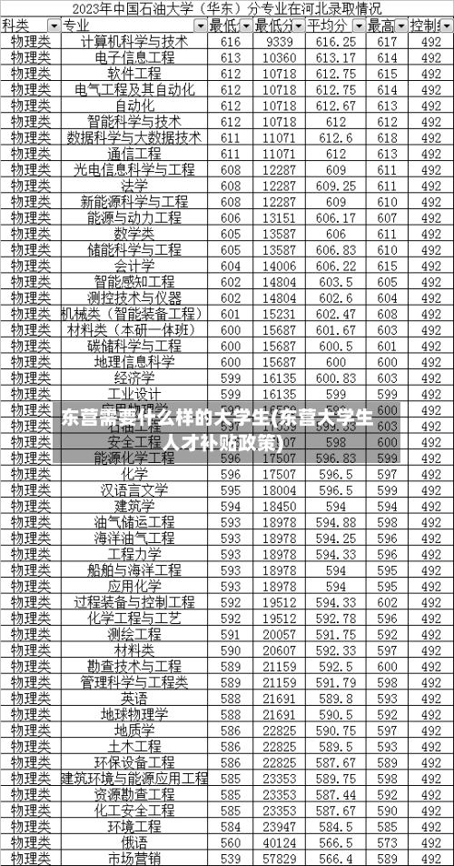 东营需要什么样的大学生(东营大学生人才补贴政策)